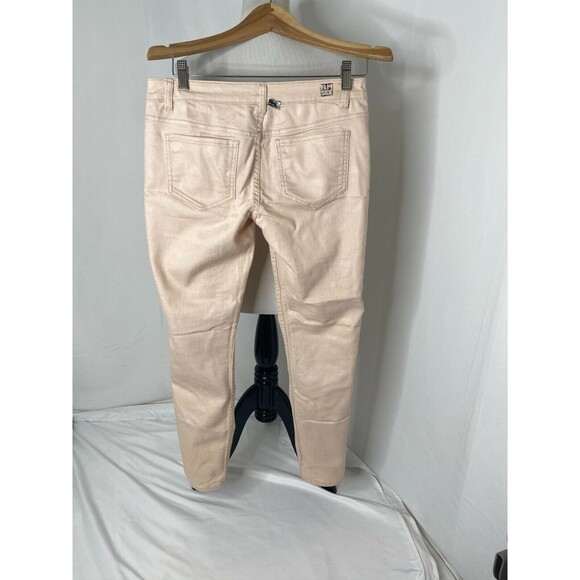 Flip Side Women’s Pants Reversible Skinny Solid and Heart Print Size 4 x 30 - Picture 3 of 7